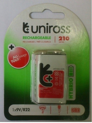 20% OFF on Uniross 9 Volts 210 mAh 20% OFF on Uniross 9 Volts 210 mAh