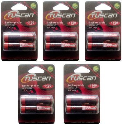 41% OFF on Tuscan 1.2v AA 1100 5 Pcs Battery(Pack of 10) 41% OFF on Tuscan 1.2v AA 1100 5 Pcs Battery(Pack of 10)