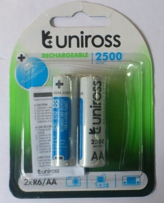Uniross 2500 mAh Ni-Mh AA Rechargeable Ni-MH Battery