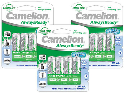 Camelion NH-AA1000ARBP4 *3 PACK Rechargeable Ni-MH Battery Camelion NH-AA1000ARBP4 *3 PACK Rechargeable Ni-MH Battery