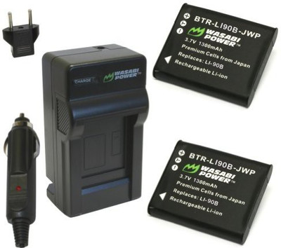 

Wasabi Power KIT-BTR-LI90B-LCH-LI50B-01 Rechargeable Li-ion Battery