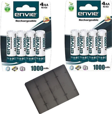 

ENVIE 8 PCS. AA SIZE 1000 MAH Rechargeable Ni-Cd Battery