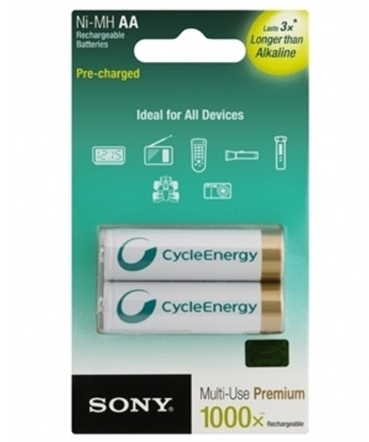 

Sony NH-AA-B2KN Rechargeable Ni-MH Battery