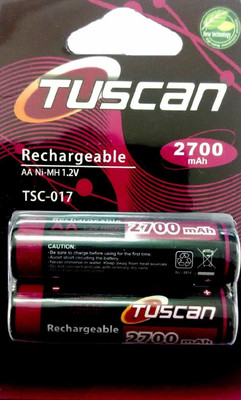10% OFF on Tuscan AA 2700mAh 1 Pack Rechargeable Ni-MH Battery 10% OFF on Tuscan AA 2700mAh 1 Pack Rechargeable Ni-MH Battery