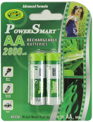 

Power Smart Pack of 2 AA 2800mAh Rechargeable Ni-MH Battery