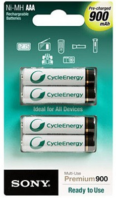 

Sony NH-AAA-B4GN Rechargeable Ni-MH Battery
