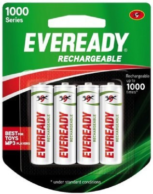 

Eveready 1000 series AA 4 PC NiMH Rechargeable Ni-MH Battery