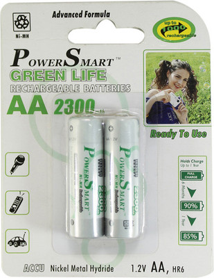 

Power Smart Pack of 2 AA 2300mAh Ni-MH Rechargeable Ni-MH Battery