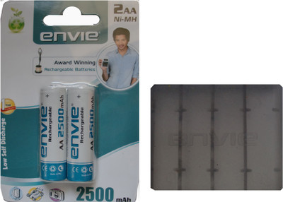

Envie Carry Case (1Pc.) + AA 2500 MA (2Pcs.) Rechargeable Ni-MH Battery