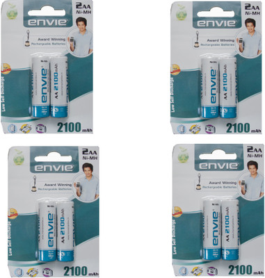 

Envie AA Size 2100 MA 1.2V (8 Pcs.) Rechargeable Ni-MH Battery