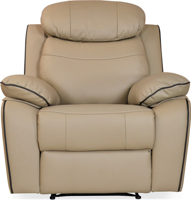 

@home by Nilkamal Half-leather Manual Recliners(Finish Color - Sand Beige)