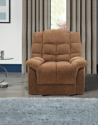 

RoyalOak Fabric Manual Recliners(Finish Color - Brown)