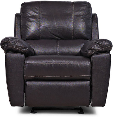 

@home by Nilkamal Marshall Leather Manual Rocker Recliners(Finish Color - Brown)