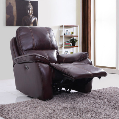 

Evok Leatherette Powered Recliners(Finish Color - Red Brown)