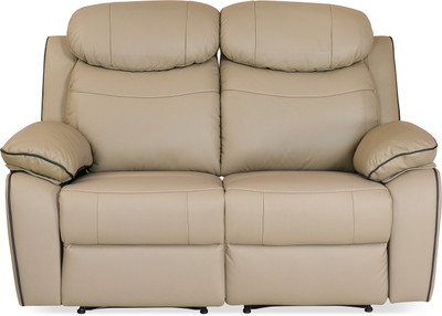 

@home by Nilkamal Half-leather Manual Recliners(Finish Color - Sand Beige)