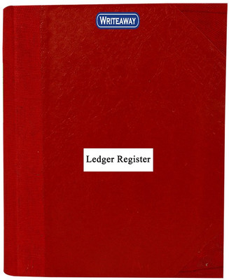 

WRITEAWAY LEDGER RED HALF CONVAS PVC BINDING COPY SIZE(PAGES-800)NO -6 BSC10553 1-Part Copy size Register(1 Sets)