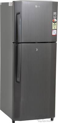 LG 255 L Frost Free Double Door Refrigerator (GL-B282SGSM, Graphite Steel) 