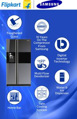 SAMSUNG 591 L Frost Free Side by Side Refrigerator