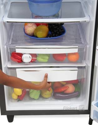 Godrej 343 L Frost Free Double Door Refrigerator (RT EON 343 SG 2.4, Ebony) 