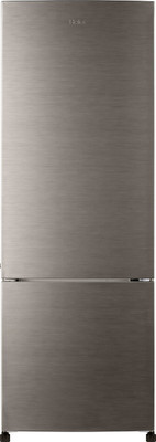 Haier 320 L Frost Free Double Door Bottom Mount 2 Star Refrigerator(Brushline Silver, HRB-3404BS-R/E)