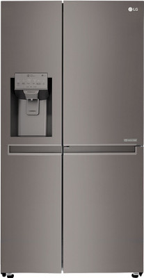 

LG 668 L Frost Free Side by Side Refrigerator(Black STS, GC-J247CKAV)