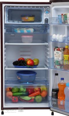 GEM 180 L Direct Cool Single Door Refrigerator (GRD 2004BRWC/DGWC, Burgundy Red) 