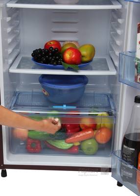 GEM 180 L Direct Cool Single Door Refrigerator (GRD 2004BRWC/DGWC, Burgundy Red) 