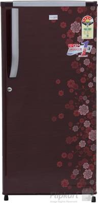 GEM 180 L Direct Cool Single Door Refrigerator (GRD 2004BRWC/DGWC, Burgundy Red) 