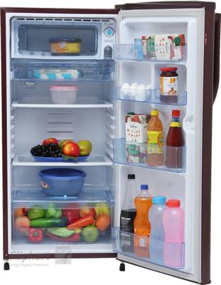 GEM 180 L Direct Cool Single Door Refrigerator (GRD 2004BRWC/DGWC, Burgundy Red) 