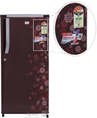 GEM 180 L Direct Cool Single Door Refrigerator (GRD 2004BRWC/DGWC, Burgundy Red) 