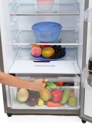 Godrej 261 L Frost Free Double Door Refrigerator (RT EON 261 P 3.4, Silver Meadow) 