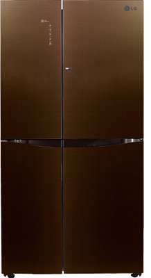 LG 679 L Frost Free Side by Side Refrigerator(Linen Brown, GC-M247UGLN)