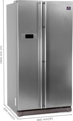 SAMSUNG 591 L Frost Free Side by Side Refrigerator