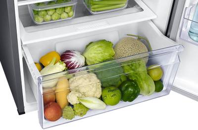 SAMSUNG 415 L Frost Free Double Door Refrigerator (RT42K5468SL, Easy Clean Steel) 