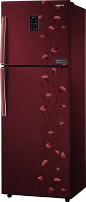 Samsung 321 L Frost Free Double Door Refrigerator (RT33JSMFERZ, Tender Lily Red) 