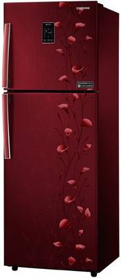 Samsung 321 L Frost Free Double Door Refrigerator (RT33JSMFERZ, Tender Lily Red) 