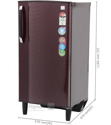Godrej 185 L Direct Cool Single Door Refrigerator (RD Edge 185 CH 4.2, Wine Wave) 