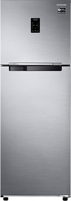 Samsung 345 L Frost Free Double Door 3 Star (2019) Refrigerator(Elegant Inox, RT37K3753S8/HL)