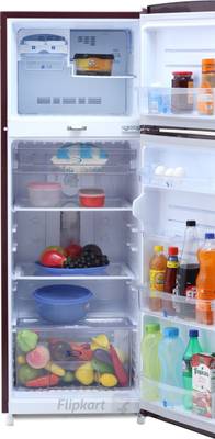 Kelvinator 235 L Frost Free Double Door Refrigerator (KA242PMX, Maroon Pixel) 