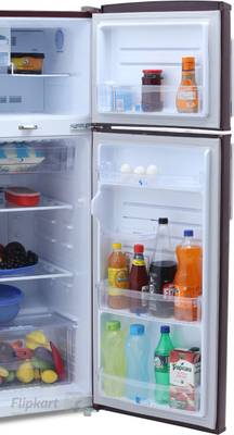 Kelvinator 235 L Frost Free Double Door Refrigerator (KA242PMX, Maroon Pixel) 