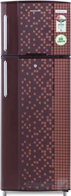 Kelvinator 235 L Frost Free Double Door Refrigerator (KA242PMX, Maroon Pixel) 