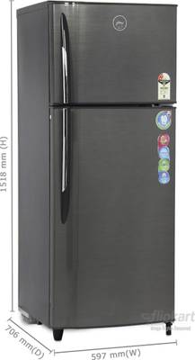 Godrej 330 L Frost Free Double Door Refrigerator (RT EON 330 P 2.3, Inox) 