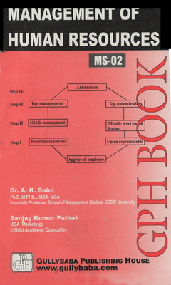 IGNOU MS-02 Management Of Human Resources (Including Solved Question Papers)(Paperback, Expert Panel of Gullybaba)