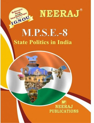 IGNOU MPSE-8 State Politics In India (Including Solved Question Papers)(Paperback, Expert Panel of Neeraj Publication)