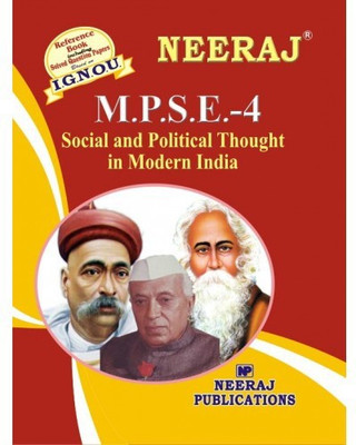 IGNOU MPSE-4 Modern Indian Social And Political Thought (Including Solved Question Papers)(Paperback, Expert Panel of Neeraj Publication)