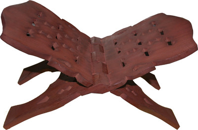 

Indoart Sheesham Book Stand (REHAL) biggest size 15 inch Wooden Brown Book Rest(Width (Open) = 19 cm : Height (Open) = 38 cm)