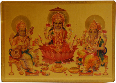

Fragrance Concoction Laxmi Ganesh Saraswati Religious Frame