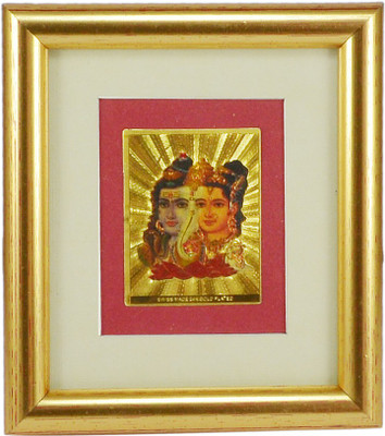 Saamarth Impex Shiv And Parvati Ji Religious Frame
