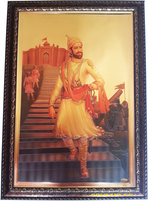 

Gold Art 4 U Shivaji Maharaj Religious Frame