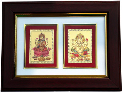 

BalaJeeArts LakshmiJi Ganesh Ji Religious Frame
